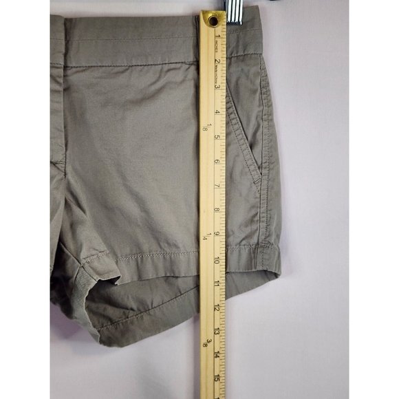 J Crew Shorts Womens 2 Gray Low Rise Broken In Chino Style Shorts - Picture 7 of 10